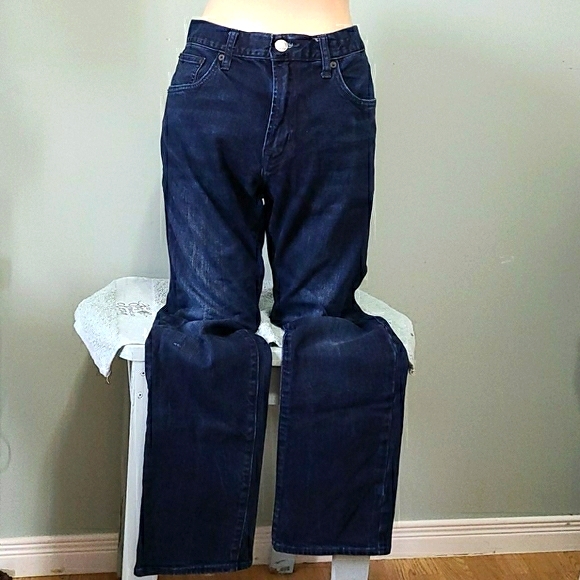 American Eagle Dark Wash Slim & Straight Jeans 34 - Picture 2 of 16
